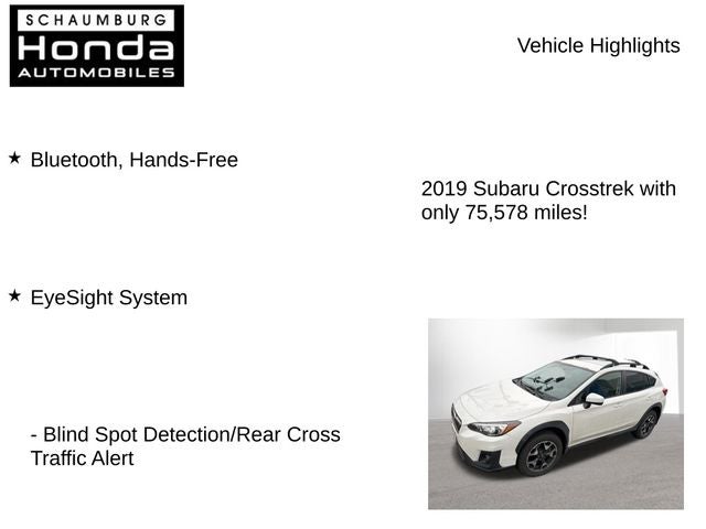 2019 Subaru Crosstrek 2.0i Premium