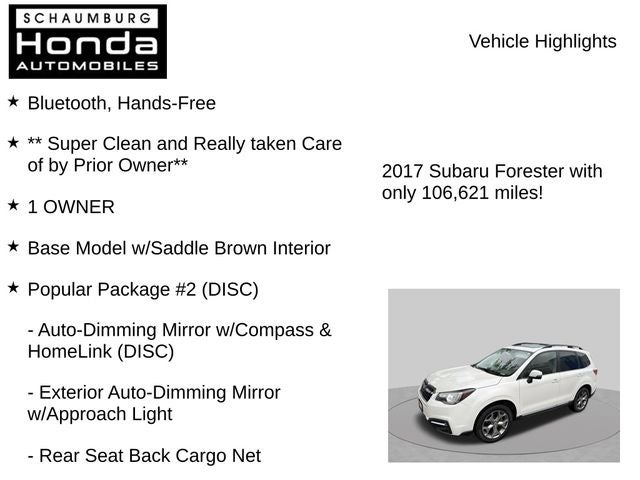 2017 Subaru Forester 2.5i Touring