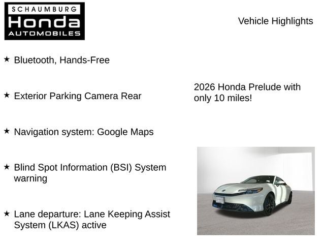 2026 Honda Prelude Coupe