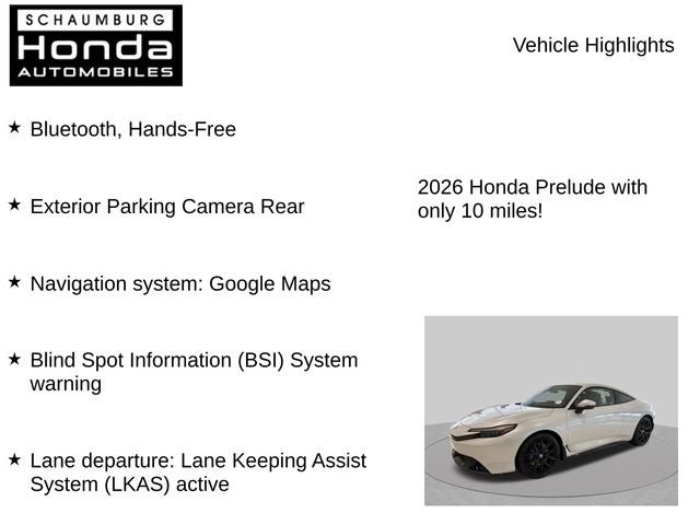 2026 Honda Prelude Coupe