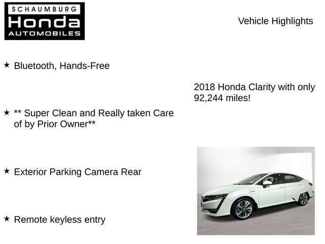 2018 Honda Clarity Plug-In Hybrid Base