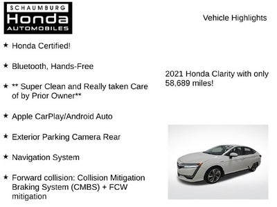 2021 Honda Clarity Plug-In Hybrid Touring