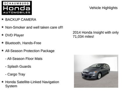 2014 Honda Insight EX