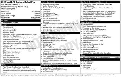 2019 Mazda Mazda3 Select