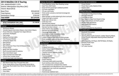 2013 Mazda Mazda CX-5 Touring