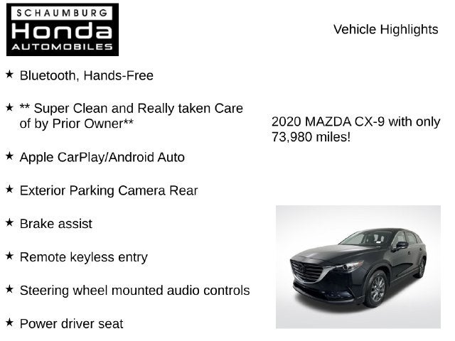 2020 Mazda Mazda CX-9 Sport