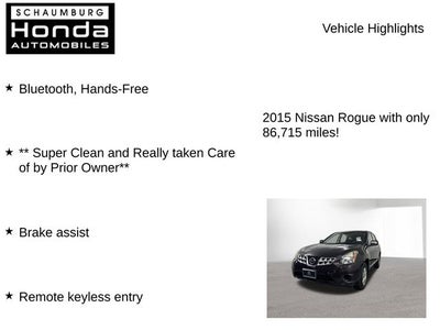 2015 Nissan Rogue Select S