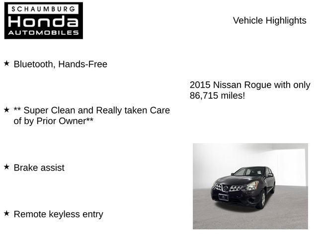2015 Nissan Rogue Select S