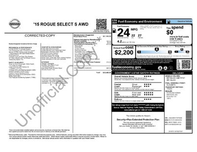 2015 Nissan Rogue Select S
