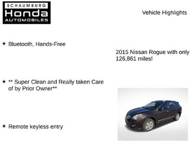 2015 Nissan Rogue Select S