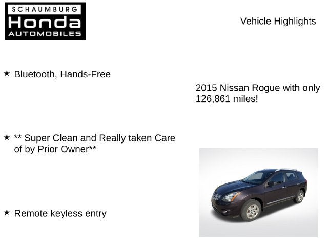 2015 Nissan Rogue Select S