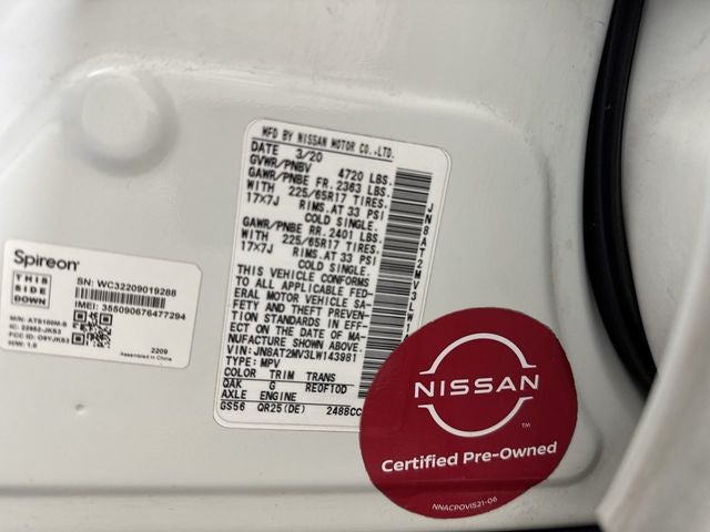 2020 Nissan Rogue SV