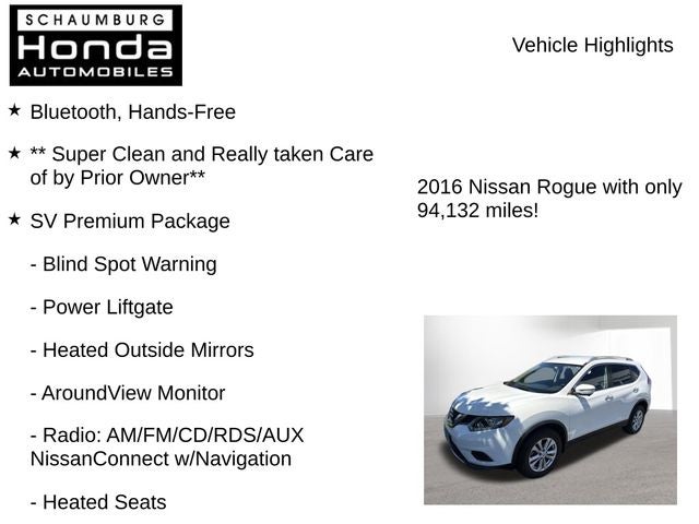 2016 Nissan Rogue SV