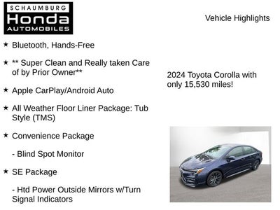 2024 Toyota Corolla Hybrid SE