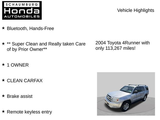 2004 Toyota 4Runner SR5