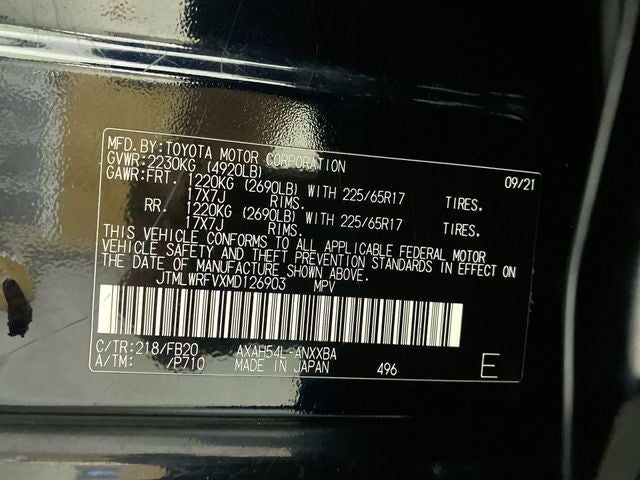 2021 Toyota RAV4 Hybrid LE