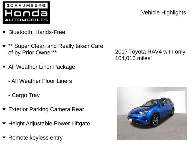 2017 Toyota RAV4 Hybrid XLE