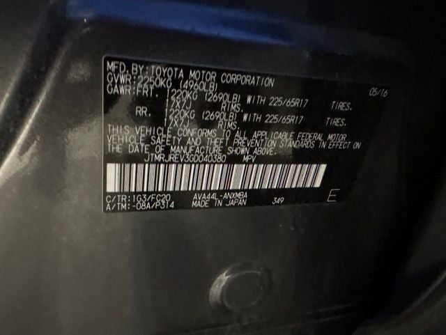 2016 Toyota RAV4 Hybrid XLE