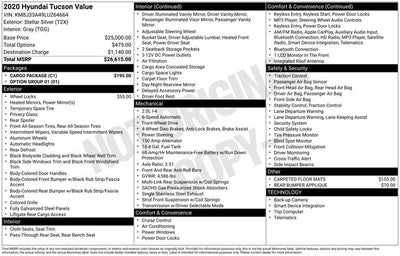 2020 Hyundai Tucson Value