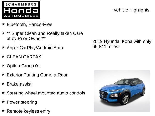 2019 Hyundai Kona SEL