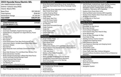 2023 Hyundai Kona Electric SEL
