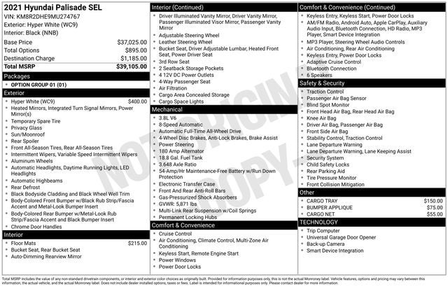 2021 Hyundai Palisade SEL