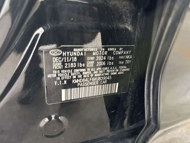 2019 Hyundai Elantra SEL