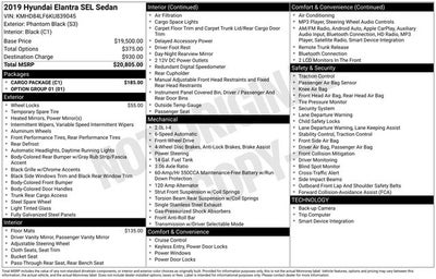 2019 Hyundai Elantra SEL