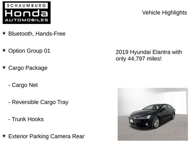 2019 Hyundai Elantra SEL