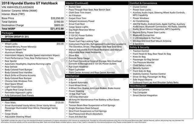 2018 Hyundai Elantra GT Base