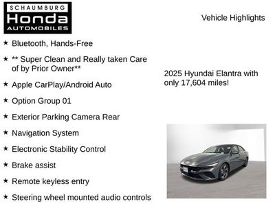 2025 Hyundai Elantra SEL Convenience