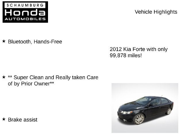 2012 Kia Forte SX