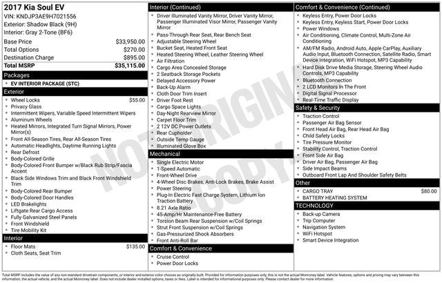 2017 Kia Soul EV Base