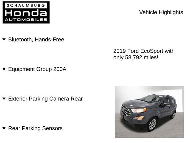 2019 Ford EcoSport SE