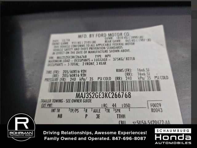 2019 Ford EcoSport SE