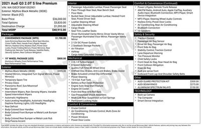 2021 Audi Q3 Premium S Line quattro