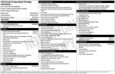 2018 Audi S5 3.0T Prestige quattro