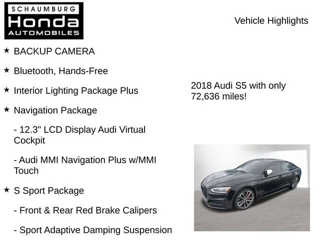 2018 Audi S5 3.0T Prestige quattro