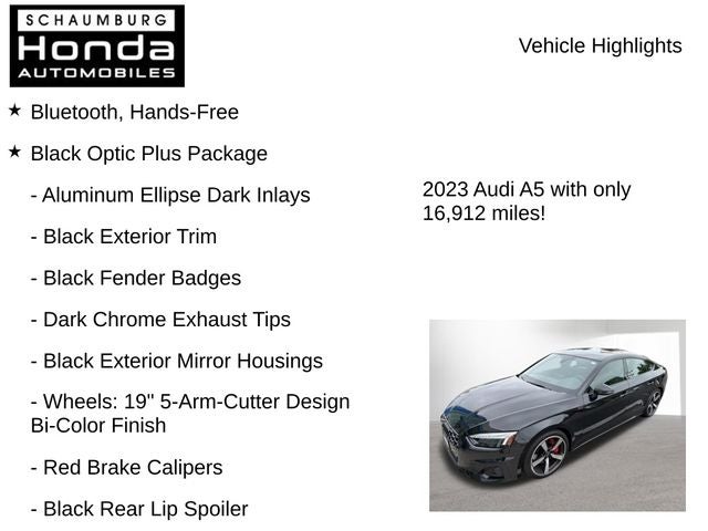2023 Audi A5 Sportback 45 S line Premium Plus quattro