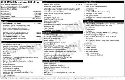 2015 BMW 3 Series 328i xDrive