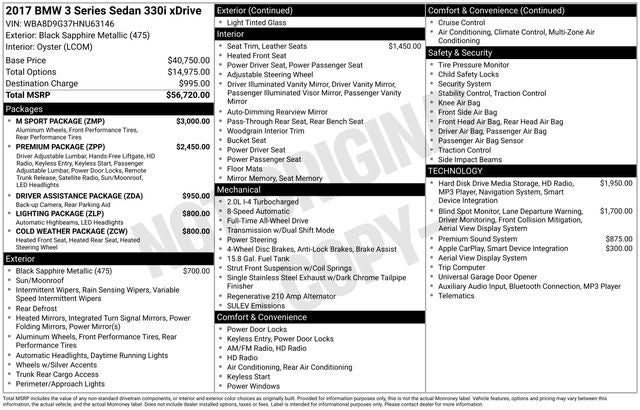 2017 BMW 3 Series 330i xDrive