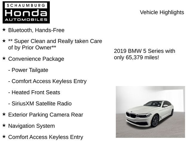 2019 BMW 5 Series 540i xDrive
