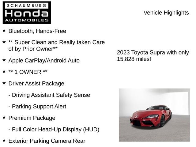 2023 Toyota GR Supra 3.0 Premium