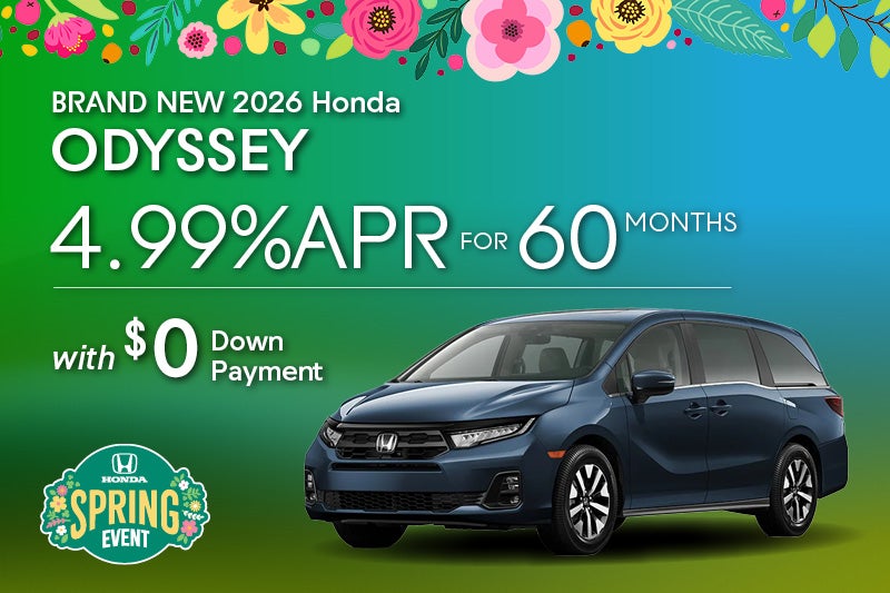 Brand New 2026 Honda ODYSSEY