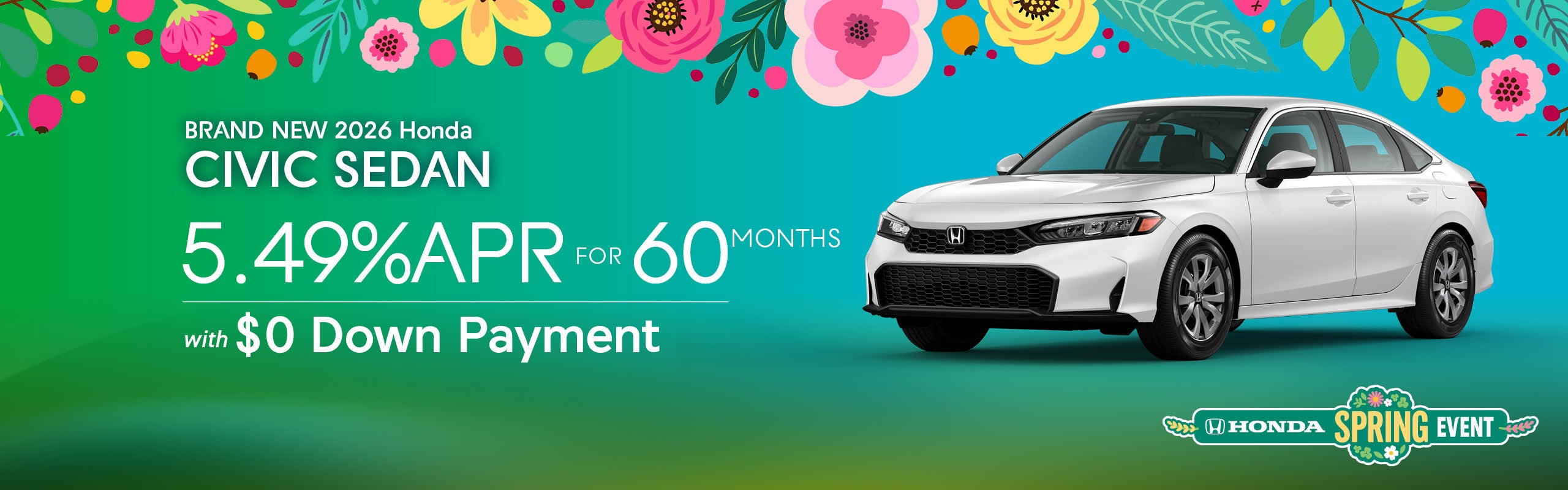 Brand New 2026 Honda CIVIC Sedan