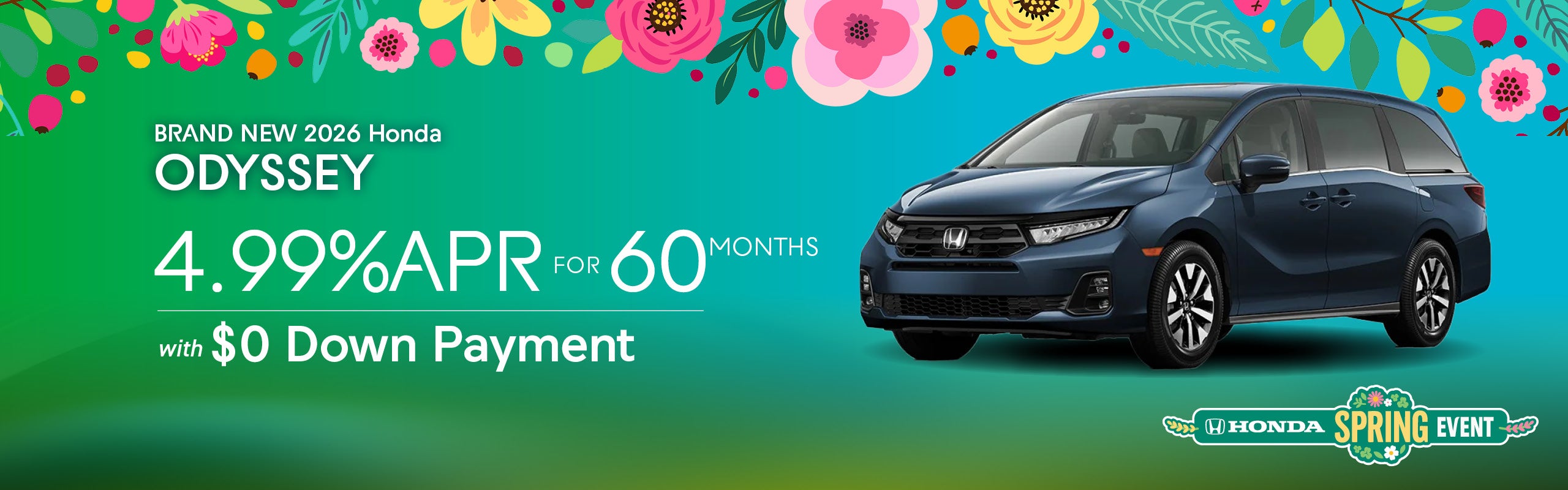 Brand New 2026 Honda ODYSSEY