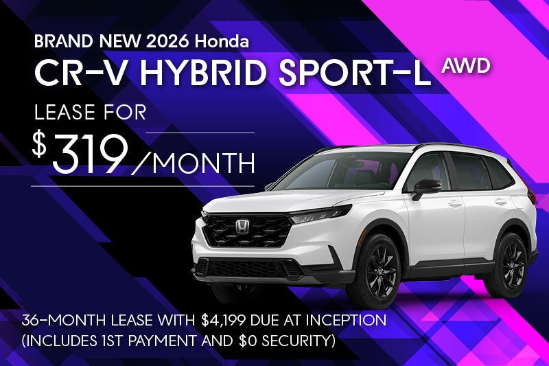 Brand New 2026 Honda CR-V Hybrid Sport-L AWD 