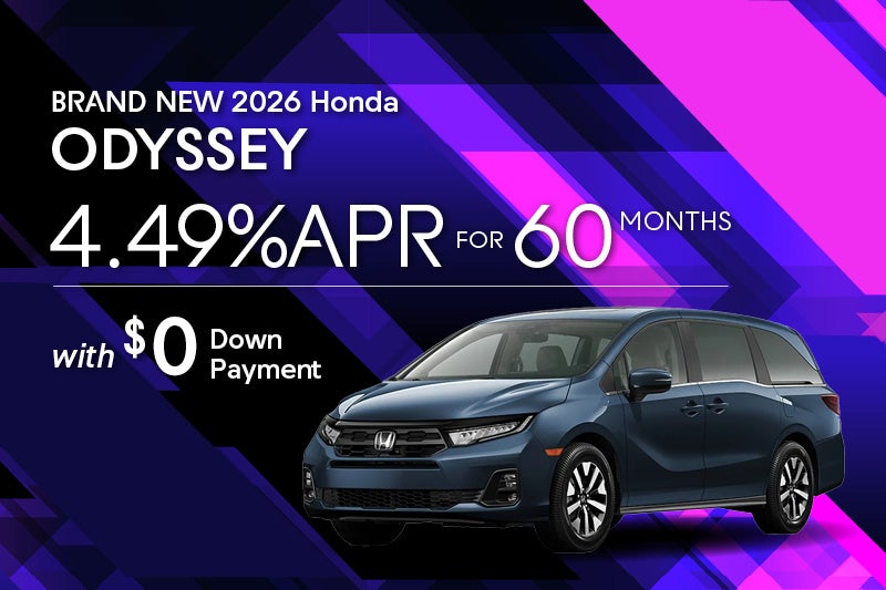 Brand New 2026 Honda ODYSSEY