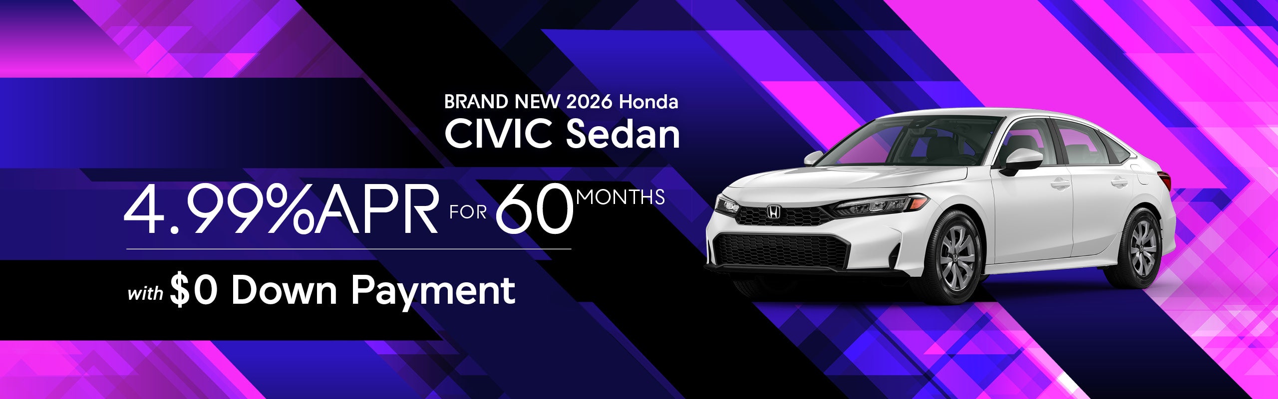 Brand New 2026 Honda CIVIC Sedan