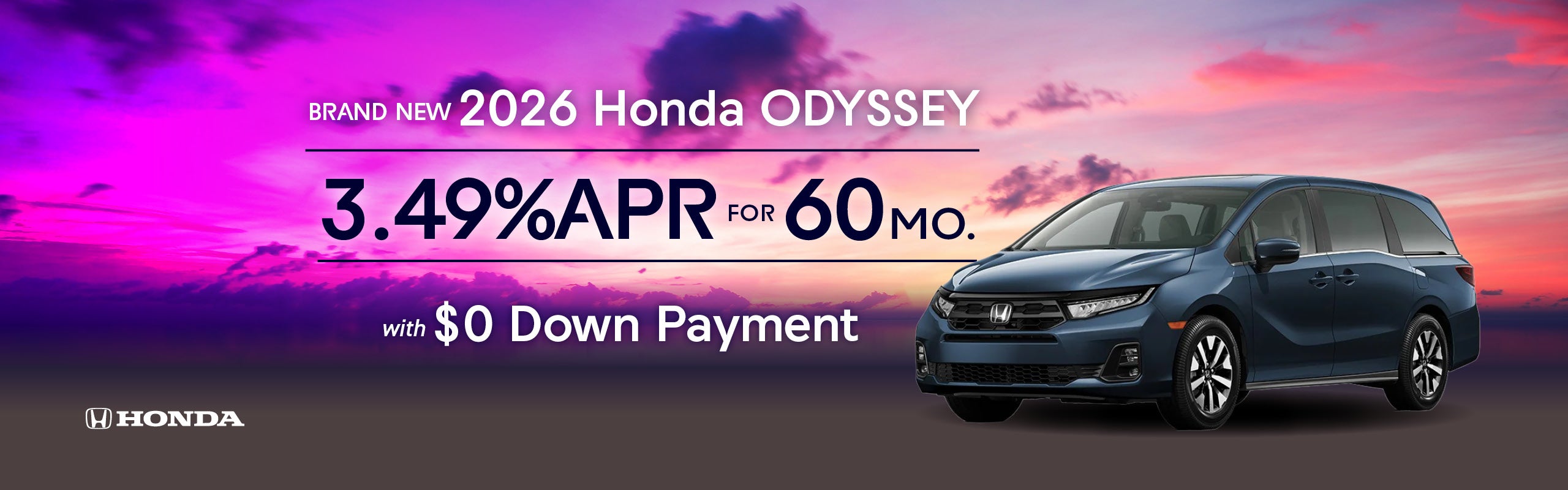 Brand-New 2026 Honda Odyssey